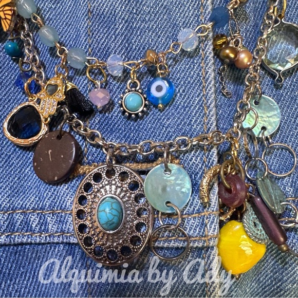 Alquimia Multicolor Charm Necklace - Picture 1 of 5